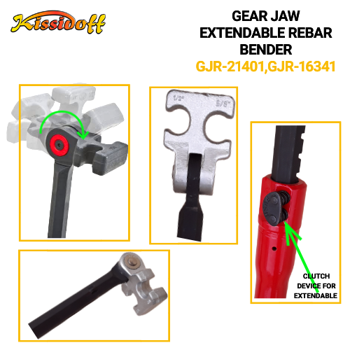 GEARJAW EXTENDABLE REBAR BENDER GJR-21401 - Image 2