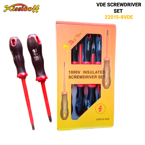 VDE 1000V INSULATED SCREWDRIVER SET 22015-8VDE - Image 2