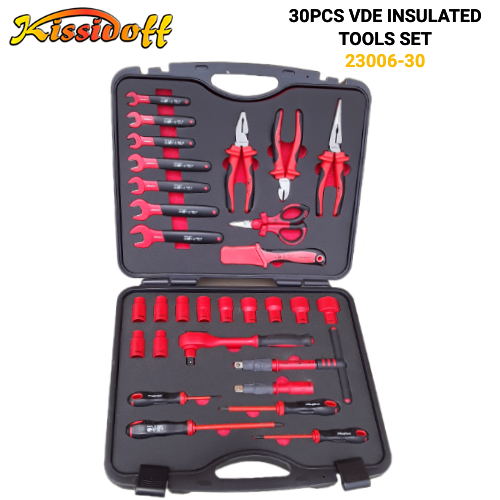 30pcs VDE 1000V Insulated Tools Set 23006-30 - Image 2
