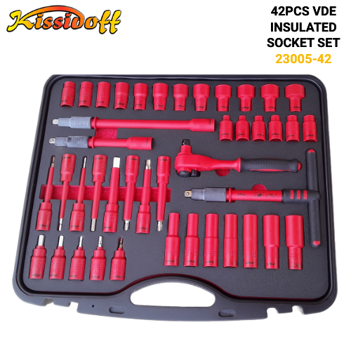 42pcs VDE 1000V Insulated Socket Set 23005-42 - Image 2