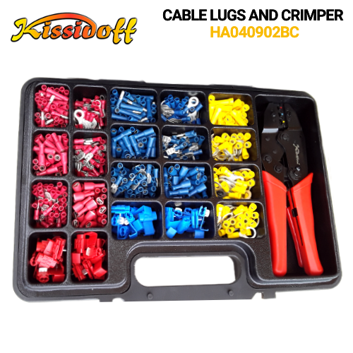 902pcs Cable Lugs and Crimping Tools Set HA040902BC - Image 3