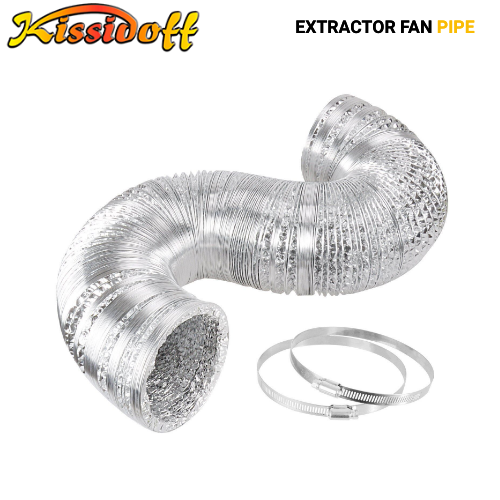 Aluminum Foil Tube Flexible Ventilation Hose Pipe, Extractor Fan Pipe - Image 2