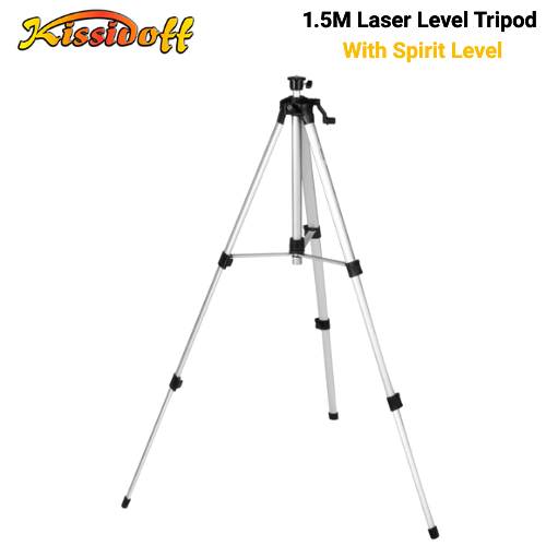 Laser Level Tripod Stand 1.5m With Spirit Level - Image 2