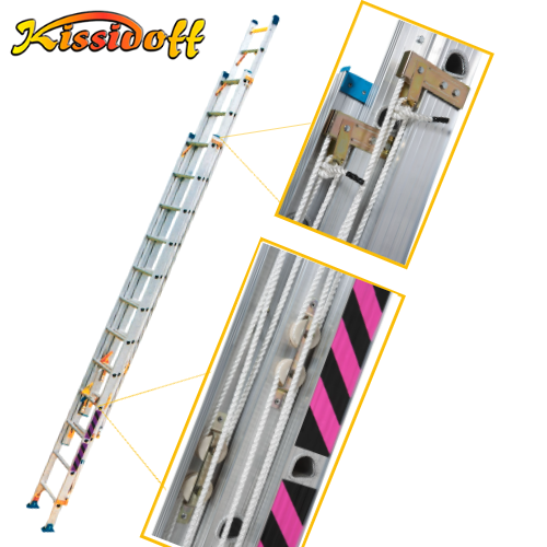 APH-100 Aluminum 3 Extension Ladder 39ft - Image 2